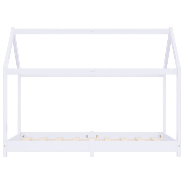 sengestel til børneseng 80 x 160 cm massivt fyrretræ hvid