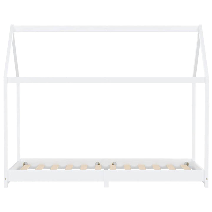 sengestel til børneseng 90 x 200 cm massivt fyrretræ hvid