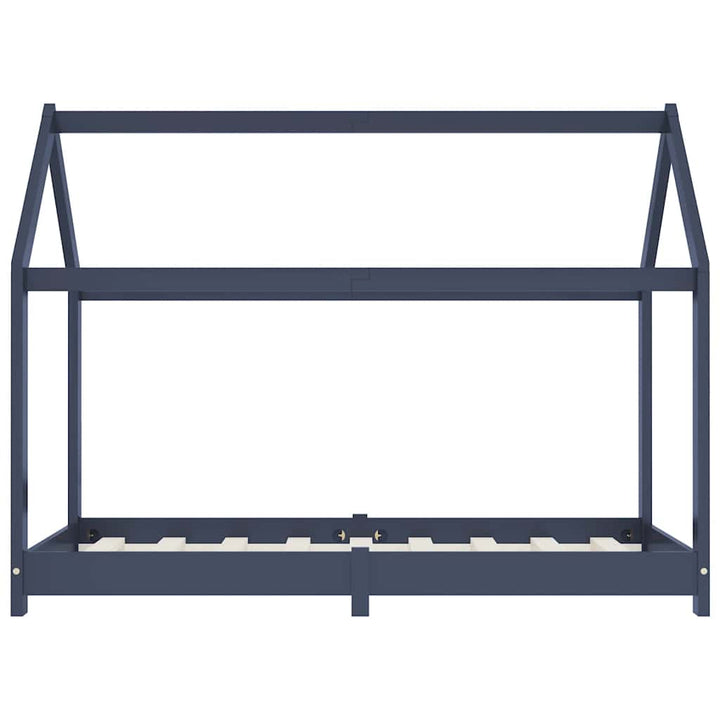 sengestel til børneseng 80 x 160 cm massivt fyrretræ grå