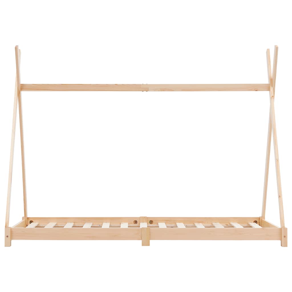 sengestel til børneseng 70 x 140 cm massivt fyrretræ