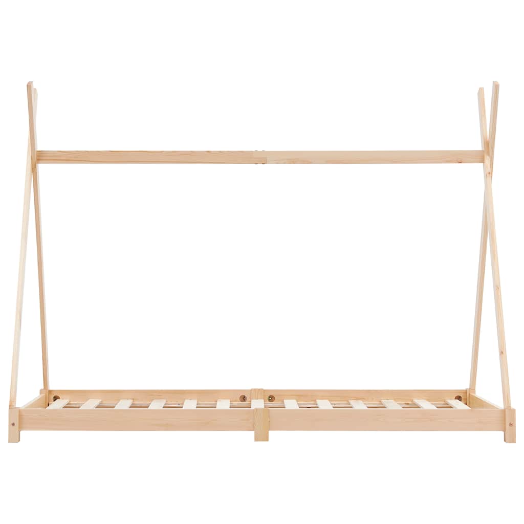 sengestel til børneseng 80 x 160 cm massivt fyrretræ