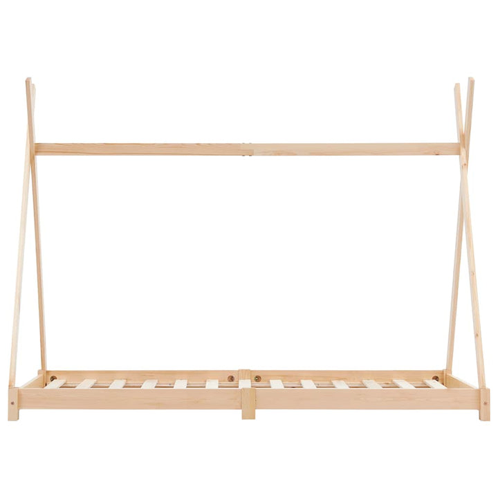 sengestel til børneseng 80 x 160 cm massivt fyrretræ