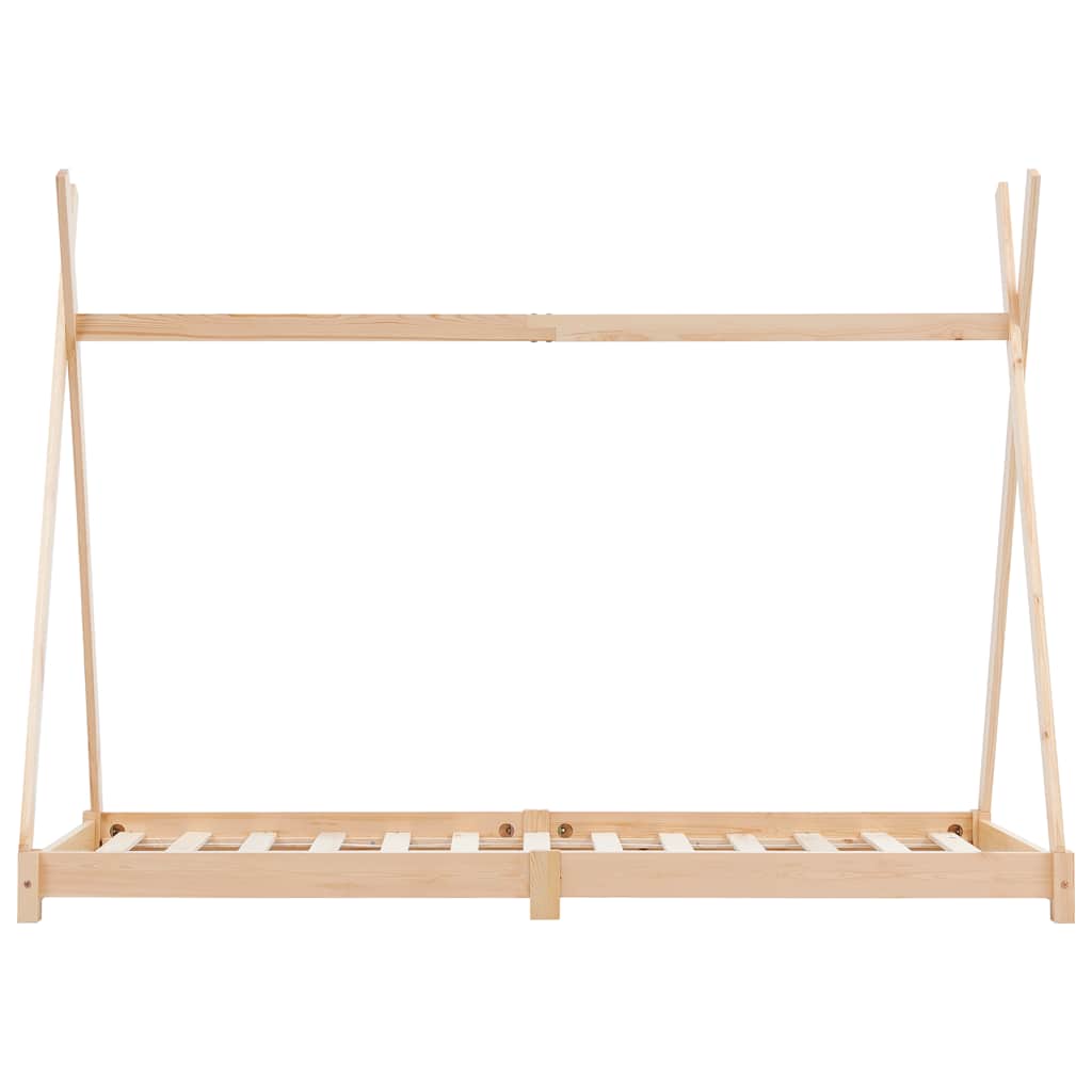 sengestel til børneseng 90 x 200 cm massivt fyrretræ