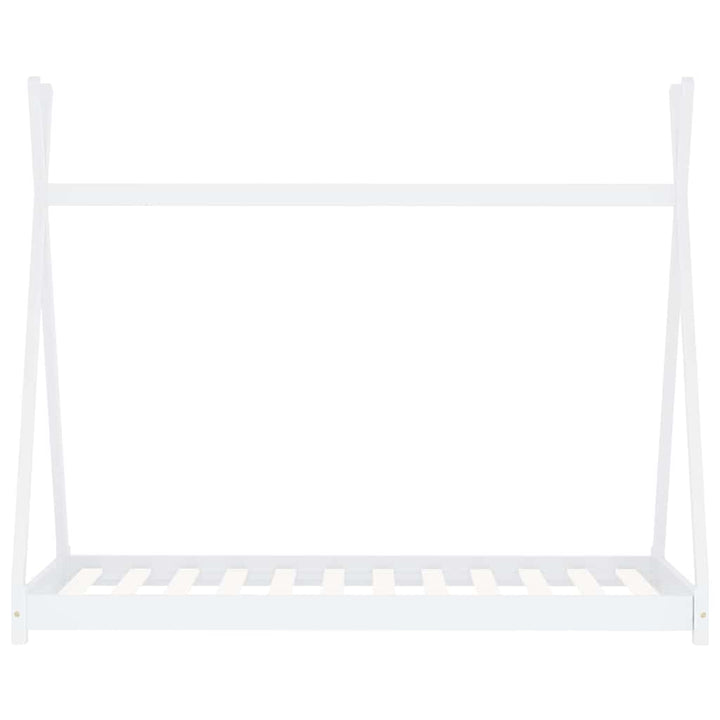 sengestel til børneseng 70 x 140 cm massivt fyrretræ hvid