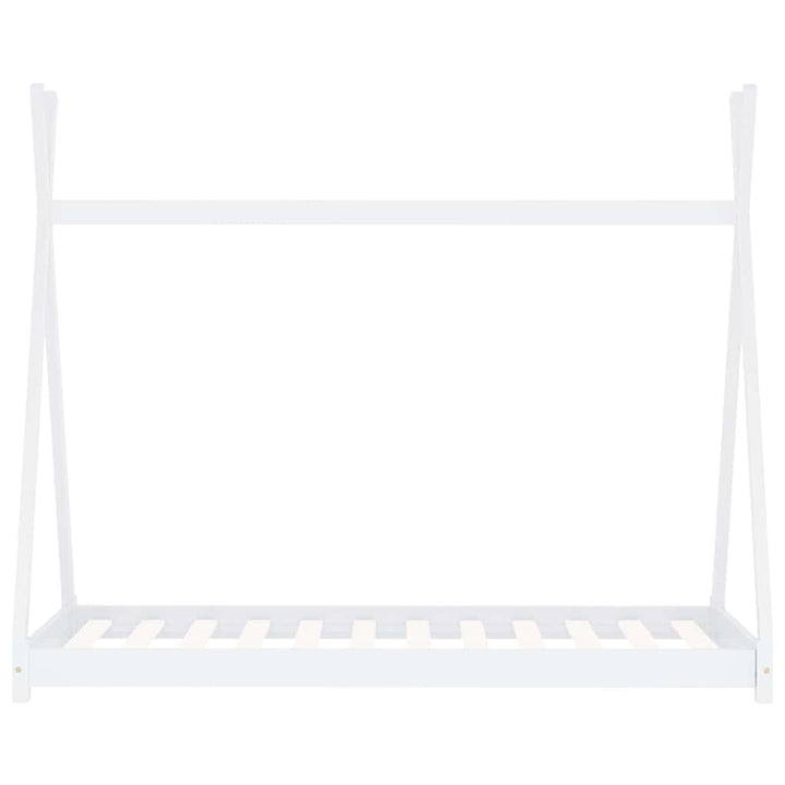 sengestel til børneseng 90 x 200 cm massivt fyrretræ hvid