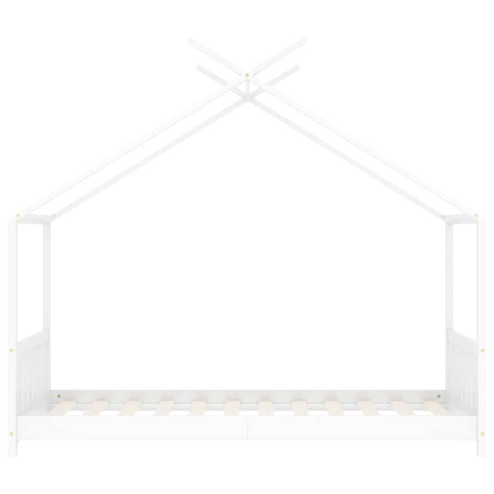 sengestel til børneseng 70 x 140 cm massivt fyrretræ hvid
