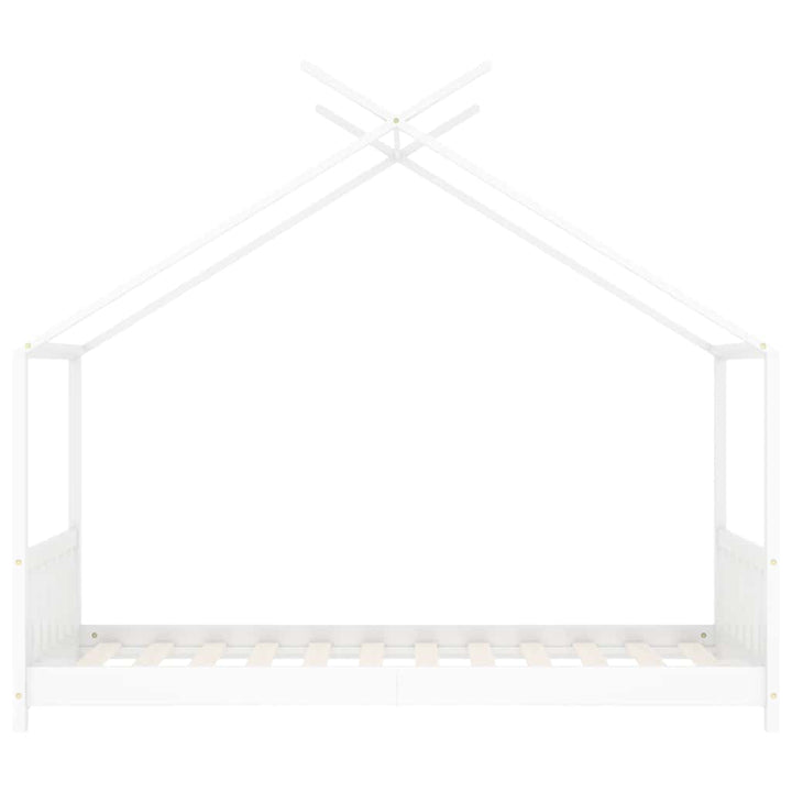 sengestel til børneseng 80 x 160 cm massivt fyrretræ hvid