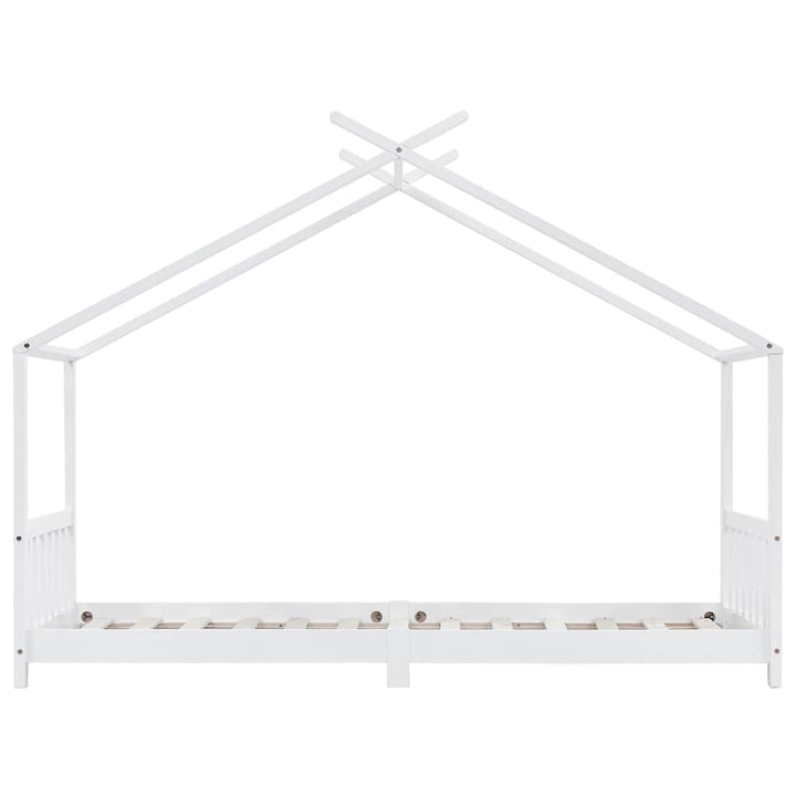sengestel til børneseng 90 x 200 cm massivt fyrretræ hvid