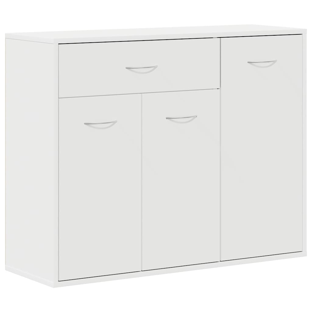 skænk 88x30x70 cm konstrueret træ hvid