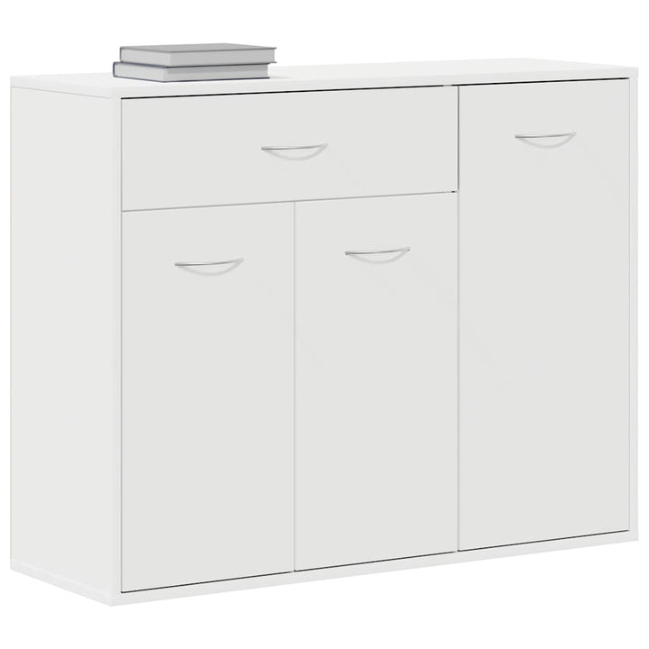 skænk 88x30x70 cm konstrueret træ hvid