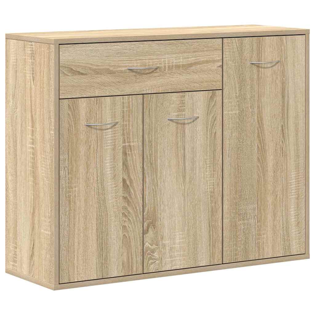 skænk 88x30x70 cm konstrueret træ sonoma-eg