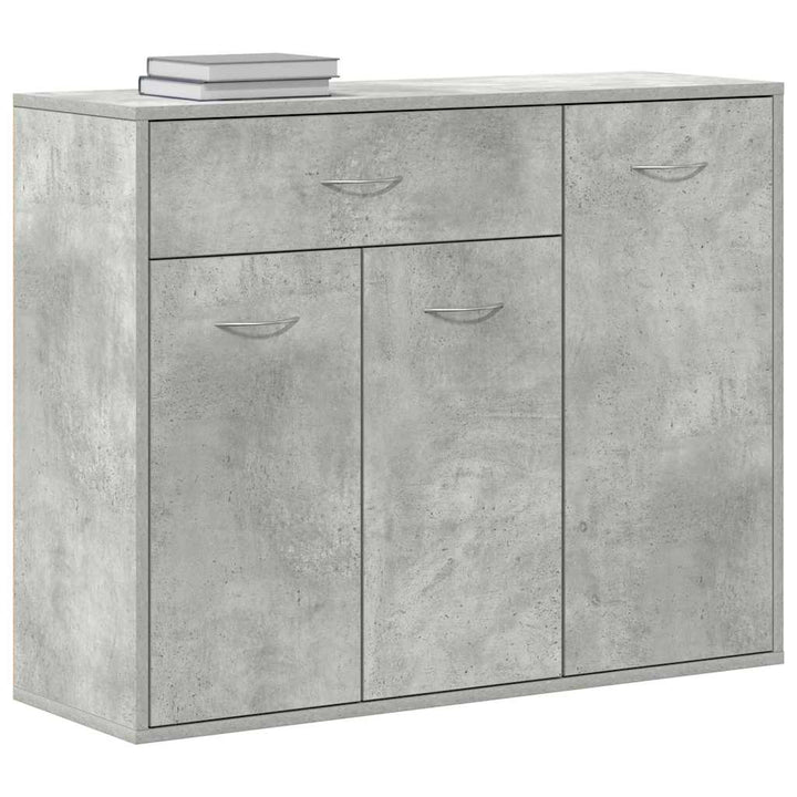 skænk 88x30x70 cm konstrueret træ betongrå
