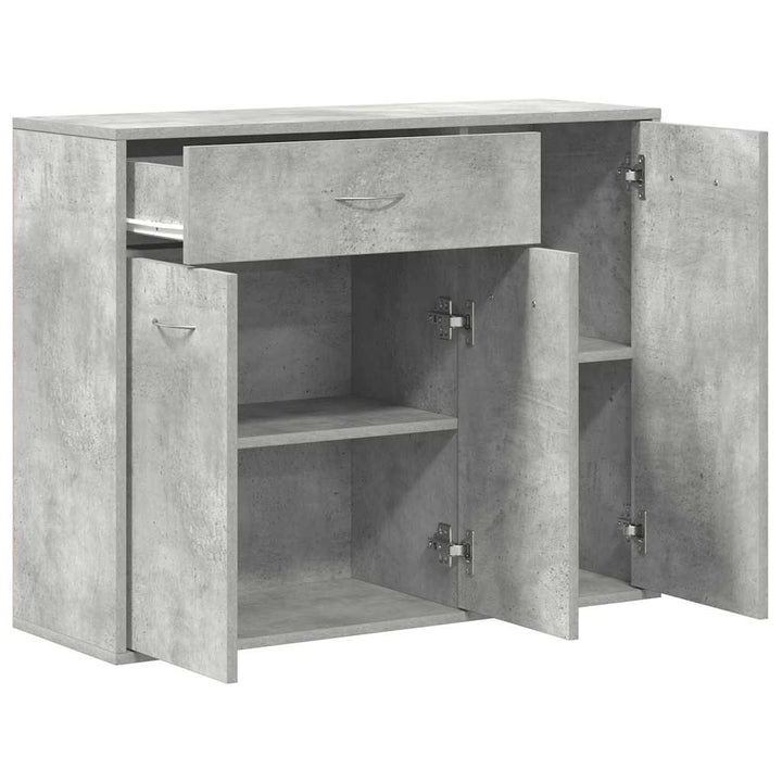 skænk 88x30x70 cm konstrueret træ betongrå
