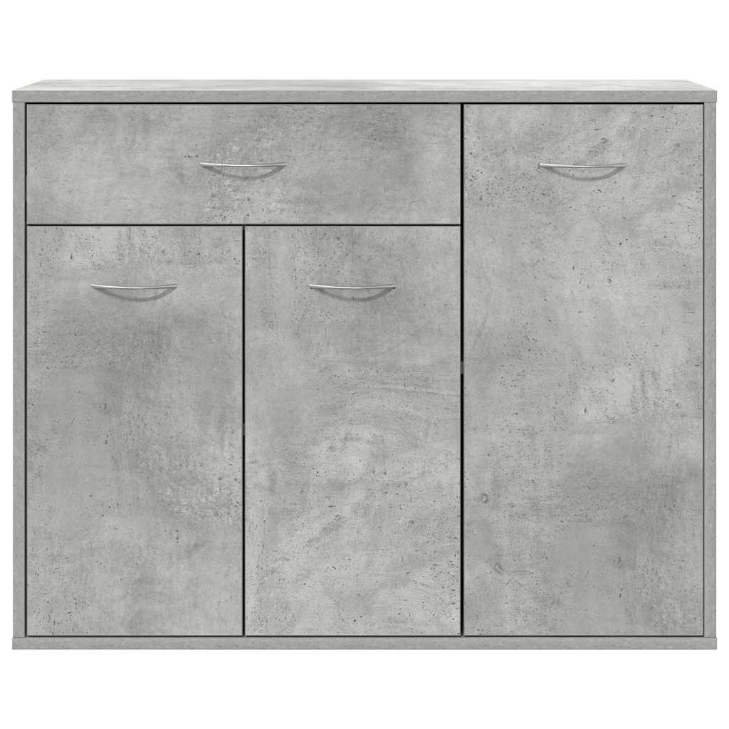 skænk 88x30x70 cm konstrueret træ betongrå