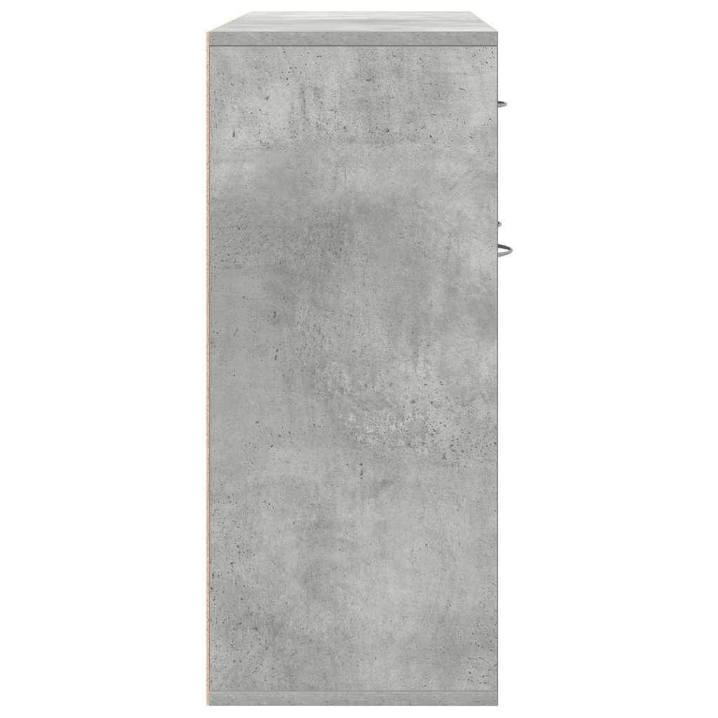 skænk 88x30x70 cm konstrueret træ betongrå