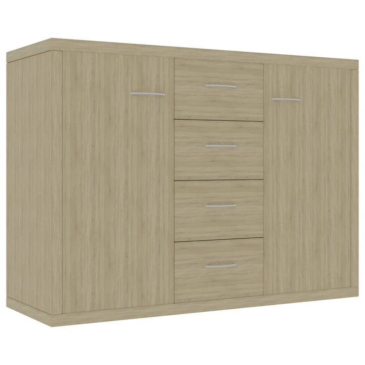 skænk 88x30x65 cm konstrueret træ sonoma-eg