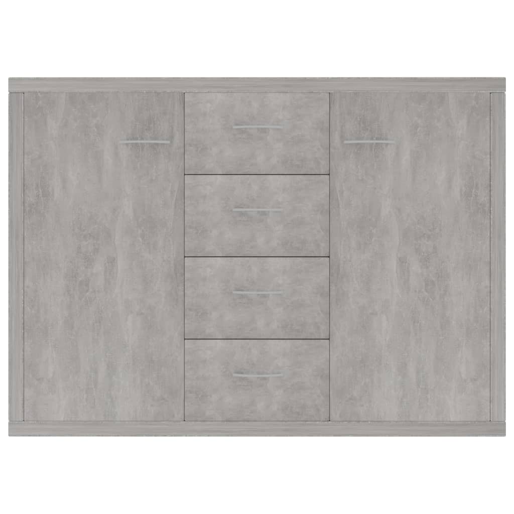 skænk 88x30x65 cm konstrueret træ betongrå
