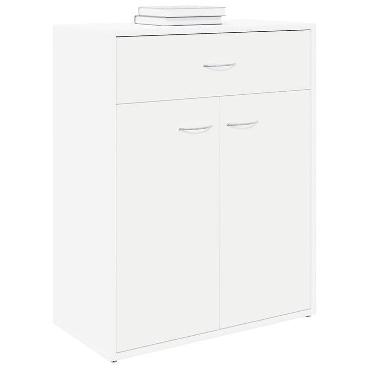 skænk 60x30x75 cm konstrueret træ hvid