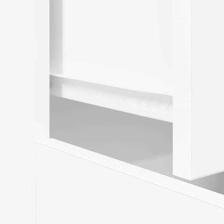 skænk 60x30x75 cm konstrueret træ hvid