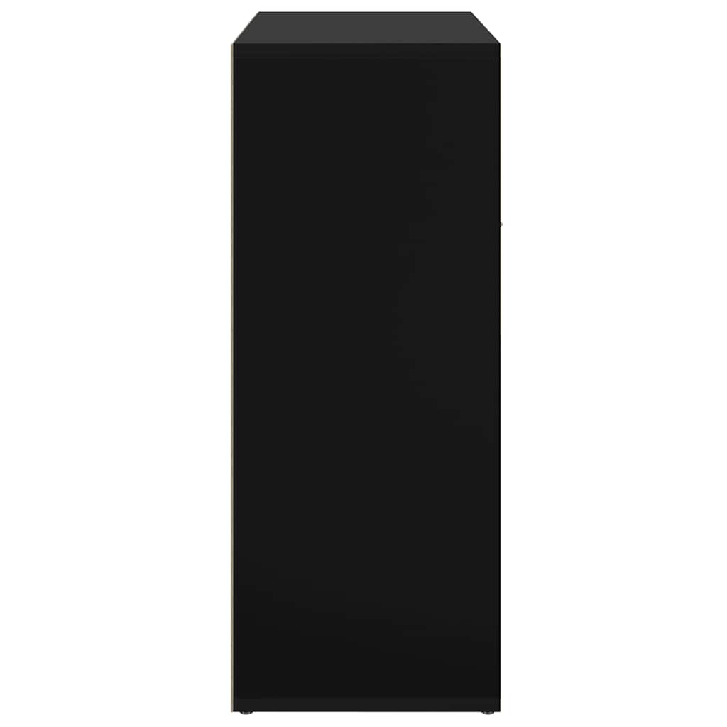 skænk 60x30x75 cm konstrueret træ sort