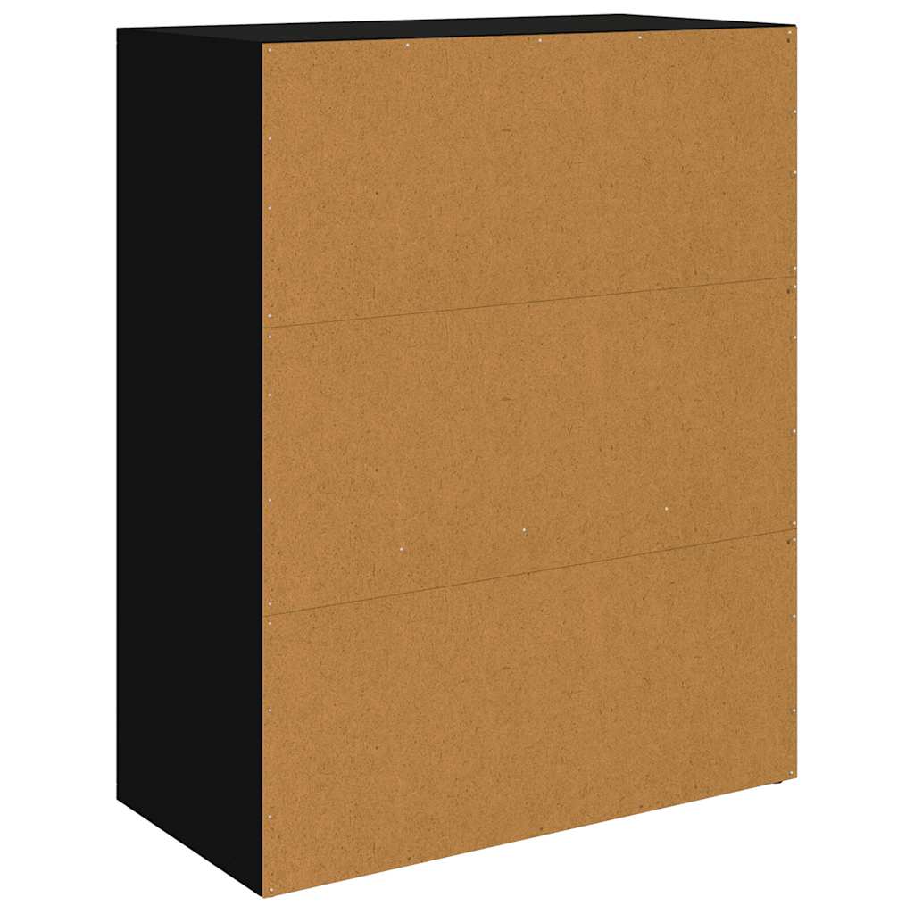 skænk 60x30x75 cm konstrueret træ sort