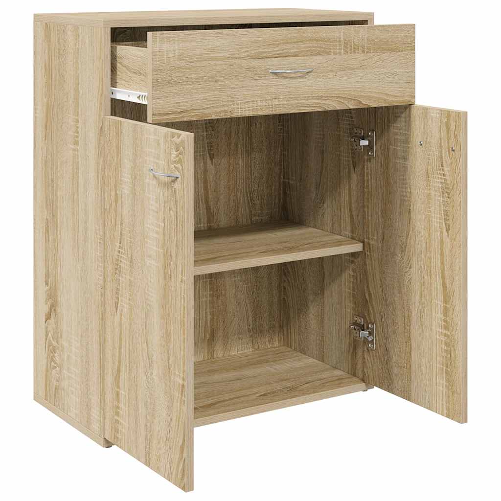 skænk 60x30x75 cm konstrueret træ sonoma-eg