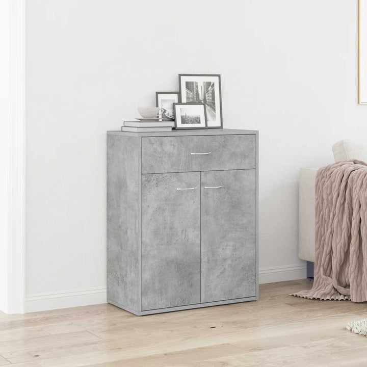 skænk 60x30x75 cm konstrueret træ betongrå