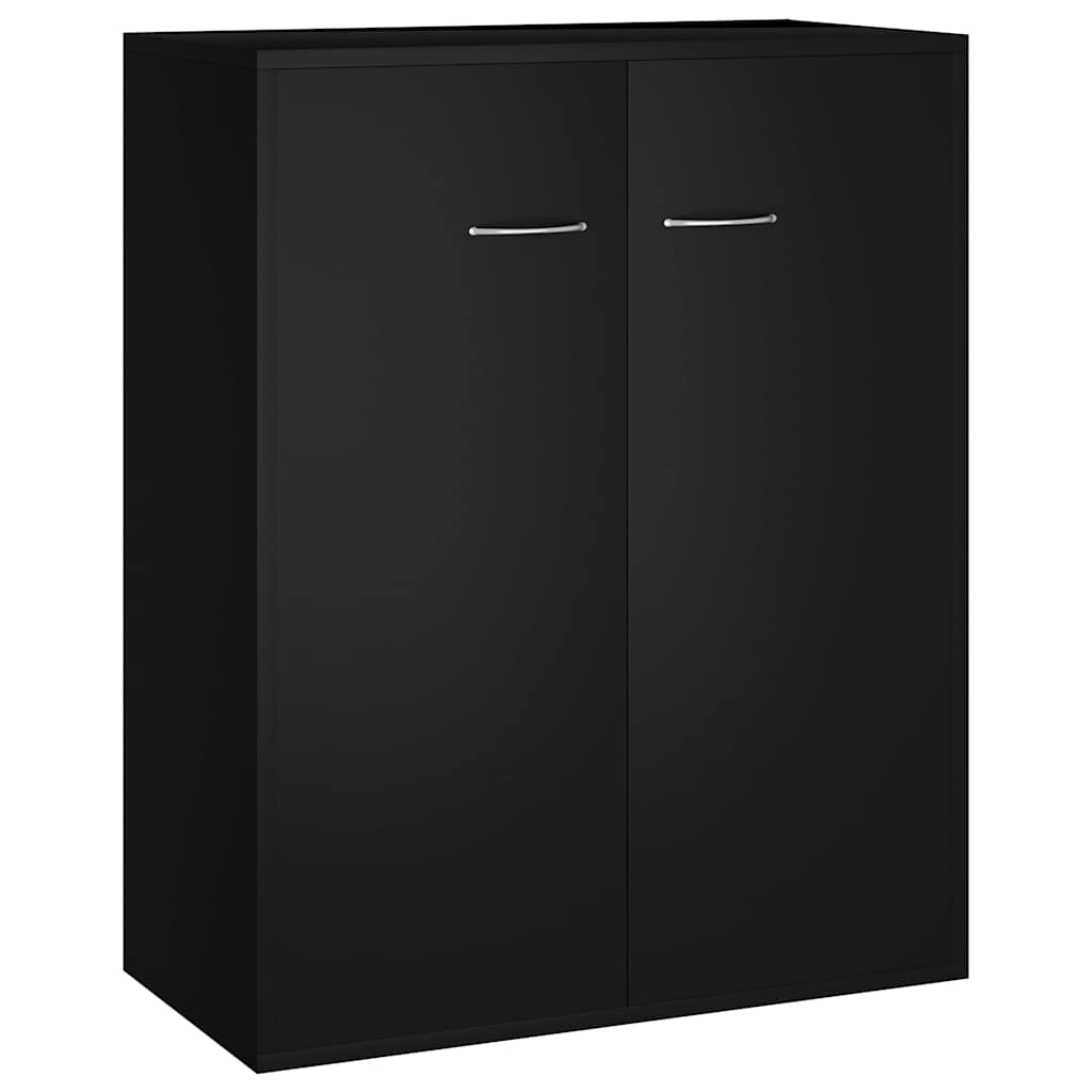 skænk 60x30x75 cm konstrueret træ sort