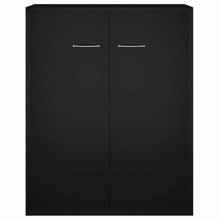 skænk 60x30x75 cm konstrueret træ sort