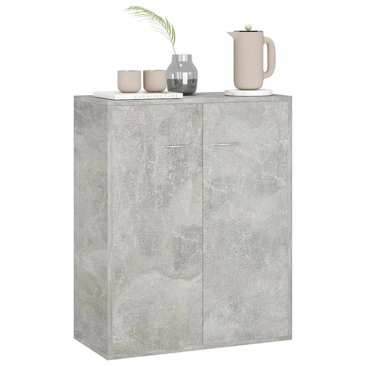 skænk 60x30x75 cm konstrueret træ betongrå