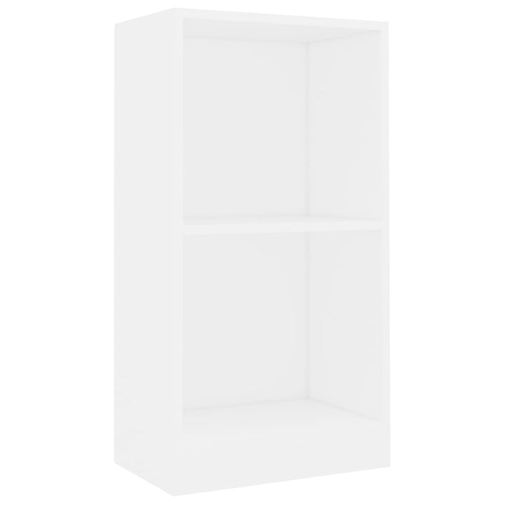bogreol 40x24x75 cm konstrueret træ hvid