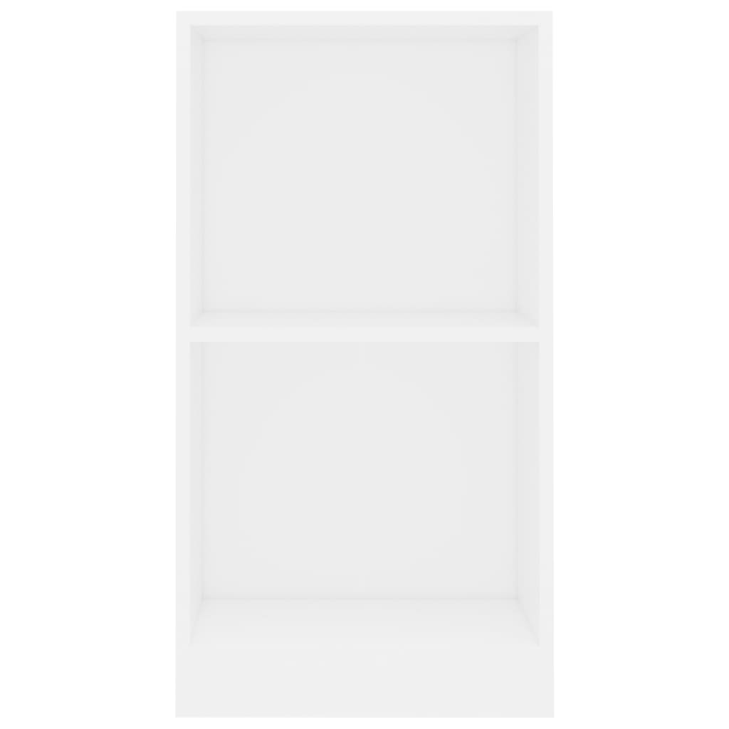 bogreol 40x24x75 cm konstrueret træ hvid