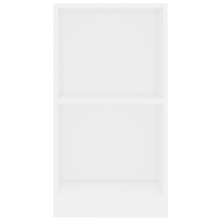 bogreol 40x24x75 cm konstrueret træ hvid