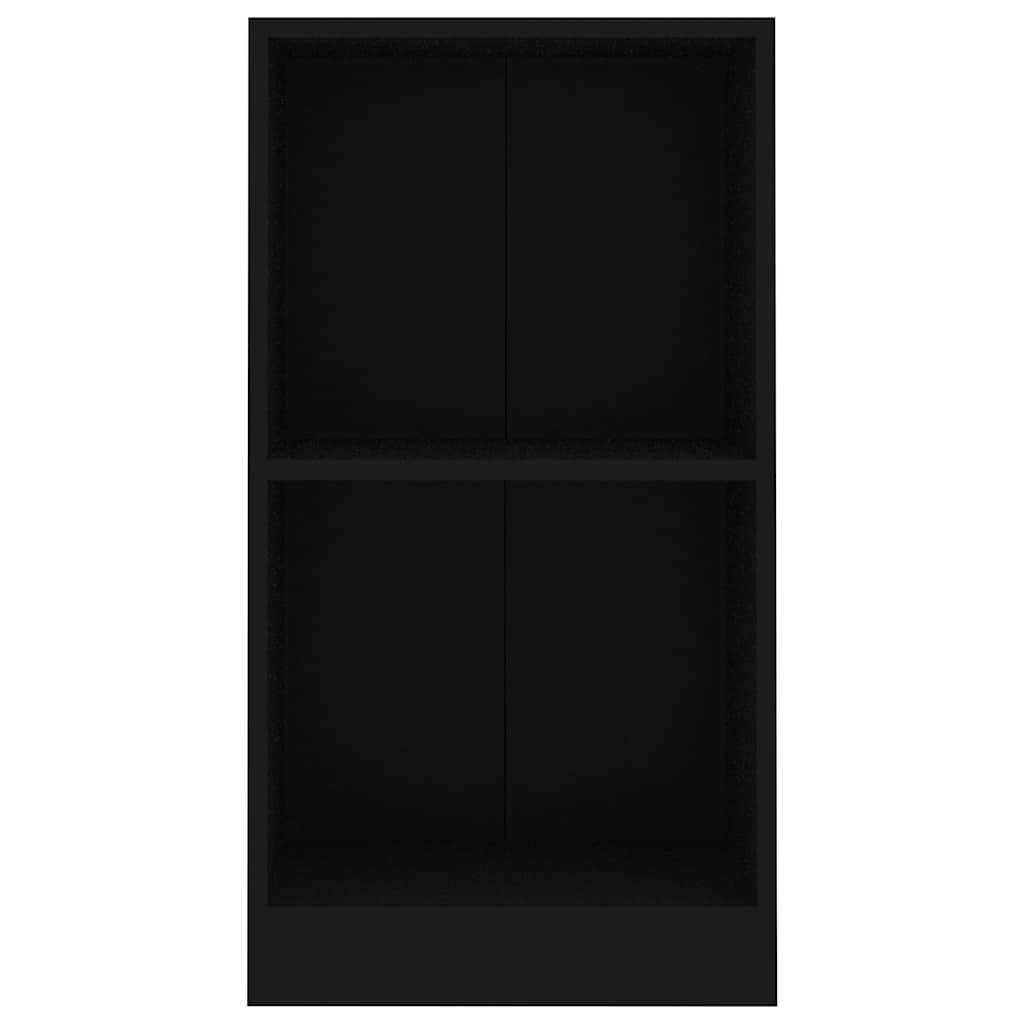 bogreol 40x24x75 cm konstrueret træ sort