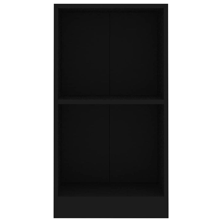 bogreol 40x24x75 cm konstrueret træ sort