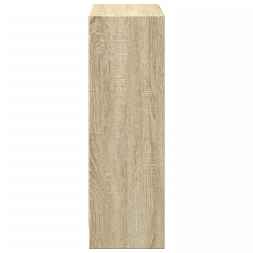 bogreol 40 x 24 x 75 cm spånplade sonoma-eg