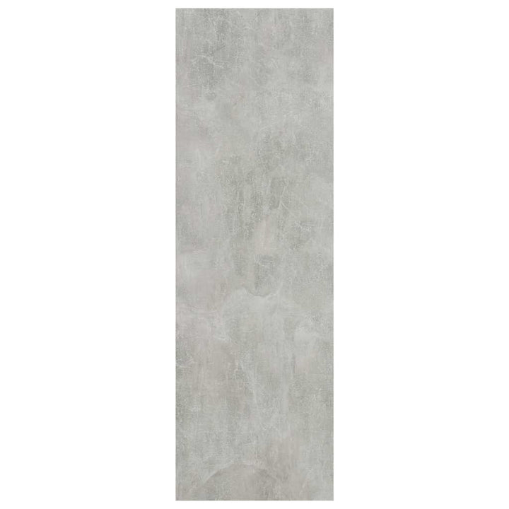 bogreol 40x24x75 cm konstrueret træ betongrå