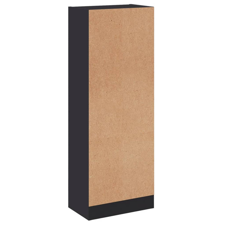 bogreol med 3 hylder 40x24x109 cm konstrueret træ grå
