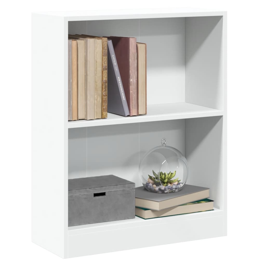 bogreol 60x24x76 cm konstrueret træ hvid