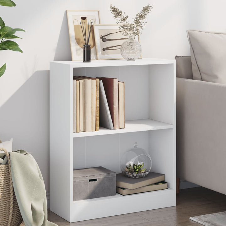 bogreol 60x24x76 cm konstrueret træ hvid