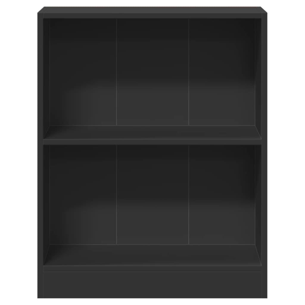 bogreol 60x24x76 cm konstrueret træ sort