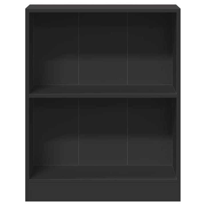 bogreol 60x24x76 cm konstrueret træ sort