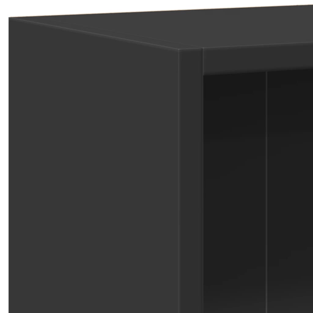 bogreol 60x24x76 cm konstrueret træ sort