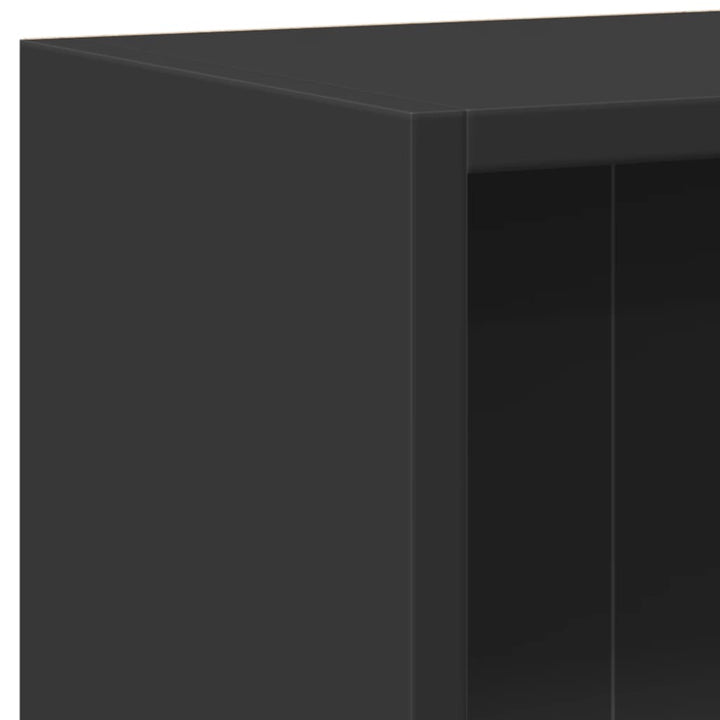 bogreol 60x24x76 cm konstrueret træ sort
