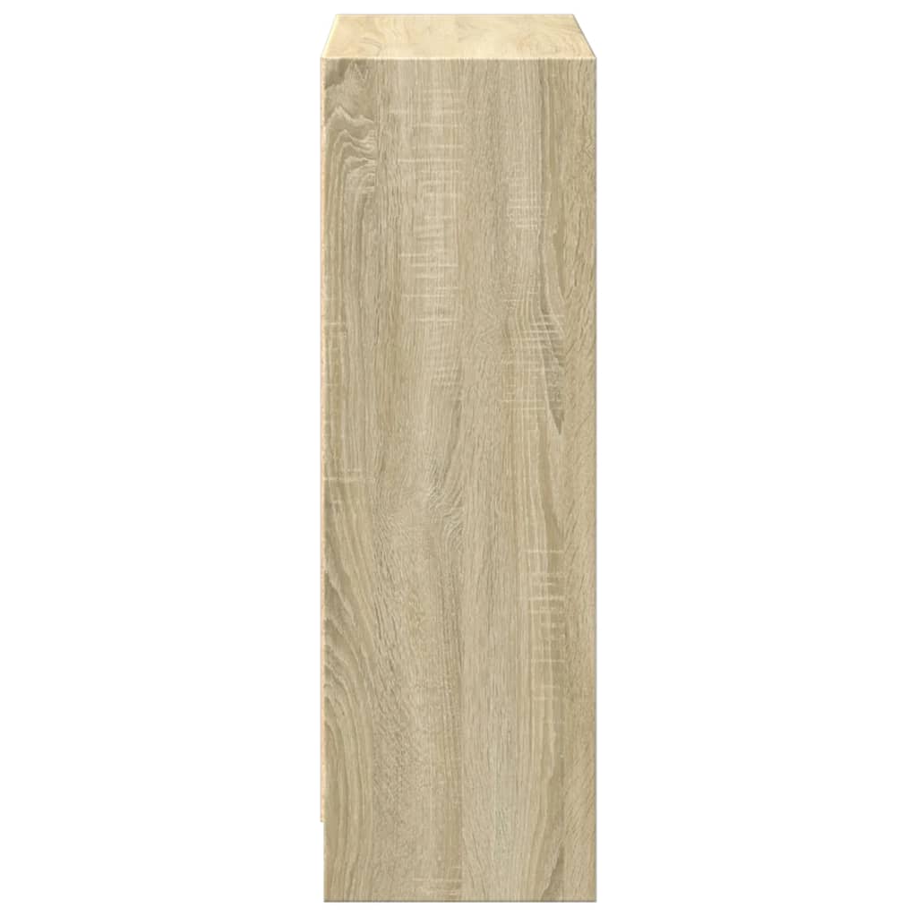 bogreol 60x24x76 cm konstrueret træ sonoma-egetræsfarvet