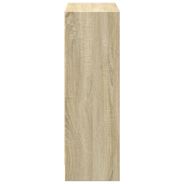 bogreol 60x24x76 cm konstrueret træ sonoma-egetræsfarvet