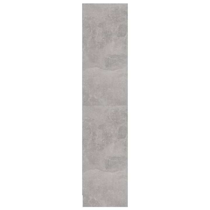 bogreol med 3 hylder 60x24x109 cm konstrueret træ betongrå