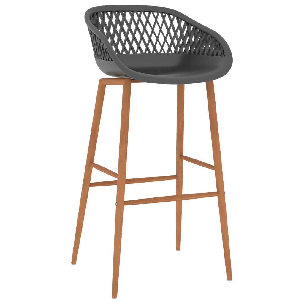 barstole 2 stk. grå