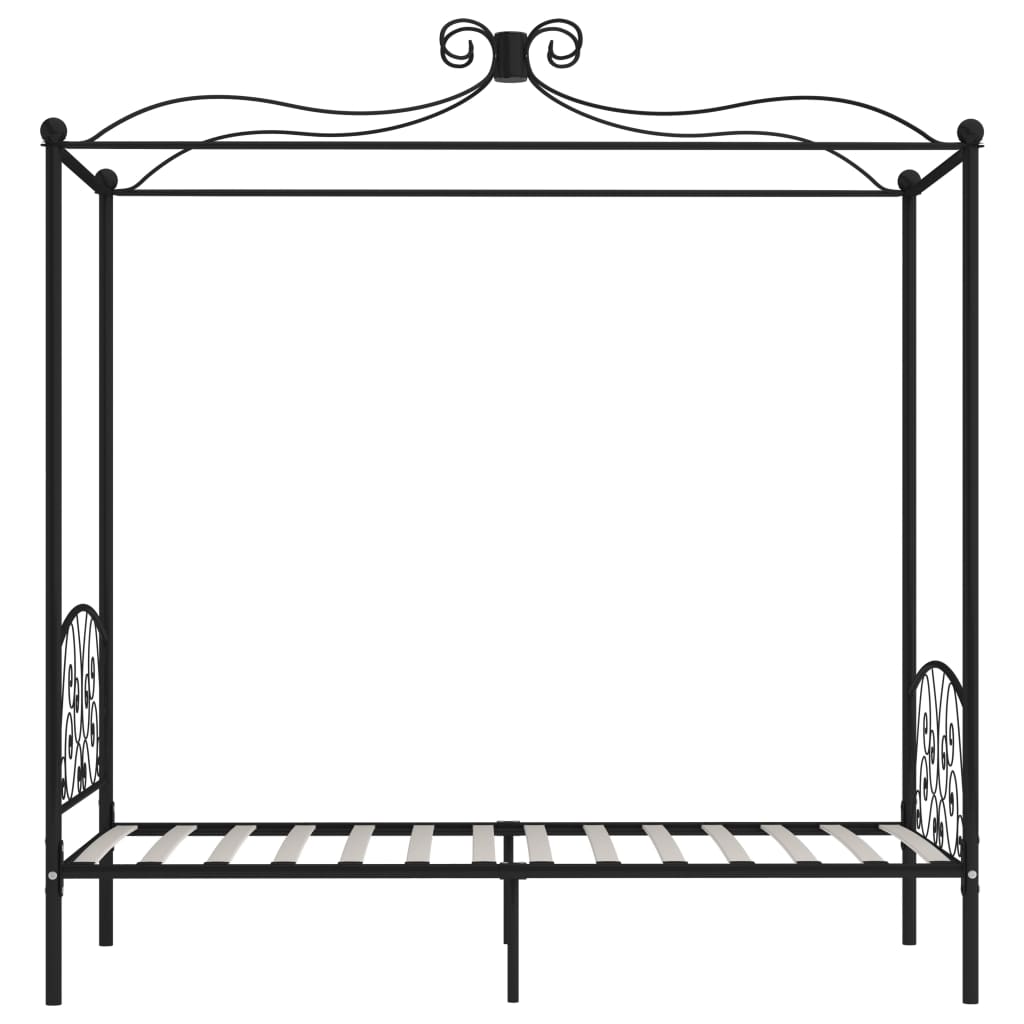 sengestel til himmelseng 90 x 200 cm metal sort
