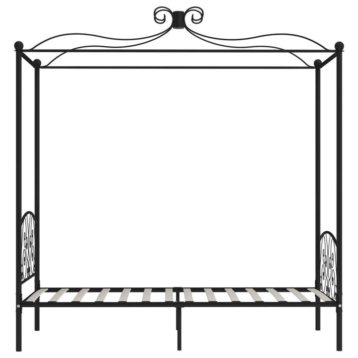 sengestel til himmelseng 90 x 200 cm metal sort